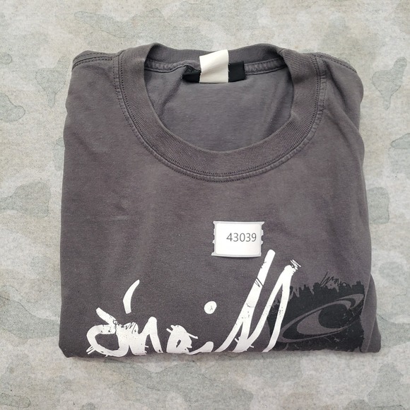 Vintage O'Neill Shirt Mens Large Gray Short Sleeve Y2k Surf Ocean Beach - Picture 11 of 11